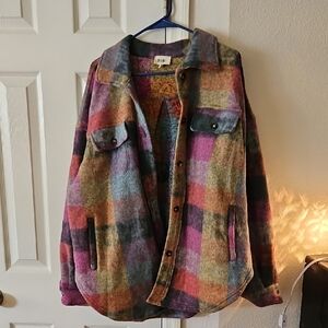 Colorful Plaid Women's Jacket BiBi